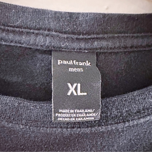 Paul Frank Mens Julius Monkey Face Tshirt Americana Flag Logo Black - Picture 3 of 7